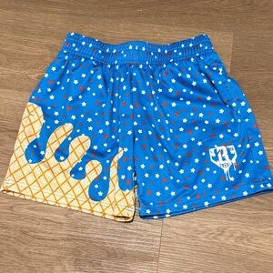 Red white and blue Baseball lifestyle 101 shorts